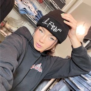 New! ☆ Lil Peep Cozy Hip Hop Style Beanie Black & White